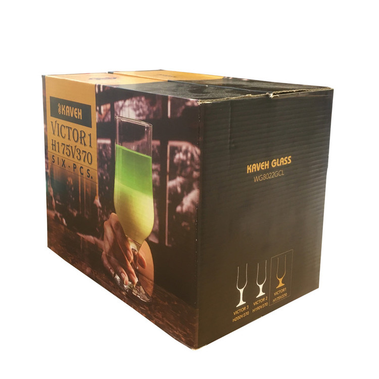 لیوان بلور کاوه مدل Victor1 کد WG8022GCL بسته 6 عددی
