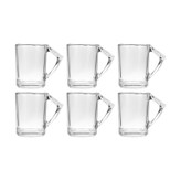 لیوان شیشه اصفهان مدل نیلوفر کد 440 بسته 6 عددی