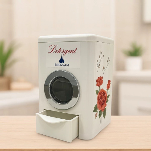 جا پودری ( ظرف پودر ماشین لباسشویی ) طرح ماشین لباسشویی مخزن دار ابرسام EBERSAM DETERGENT DISPENSER MRJ-245R