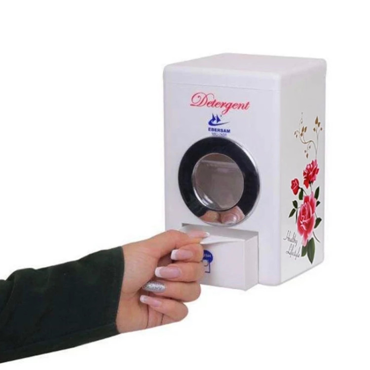 جا پودری ( ظرف پودر ماشین لباسشویی ) طرح ماشین لباسشویی مخزن دار ابرسام EBERSAM DETERGENT DISPENSER MRJ-245R