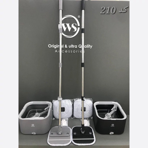 تی زمین شوی چرخشی دو مخزن دبلیو اس WS 210 PLUS + یک پد یدک