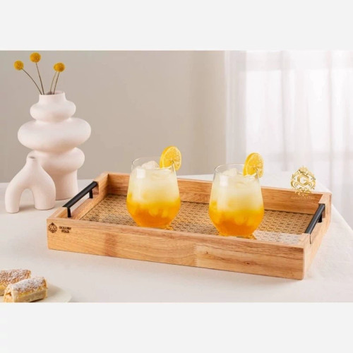 سینی حصیری رابروود گلدن استار