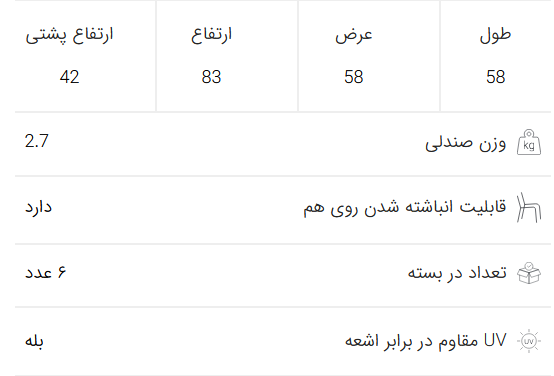 صندلی تانیا کد 209 پولاد
