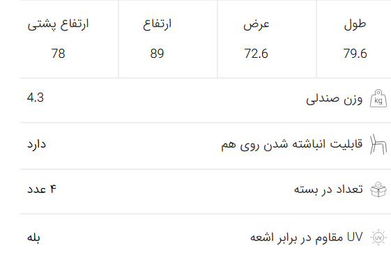 صندلی ماسکوکا کد301 پولاد